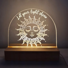 Load image into Gallery viewer, Positivity Bedside Lamp Lights