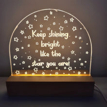 Load image into Gallery viewer, Positivity Bedside Lamp Lights