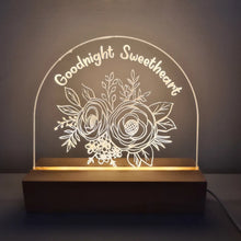 Load image into Gallery viewer, Positivity Bedside Lamp Lights