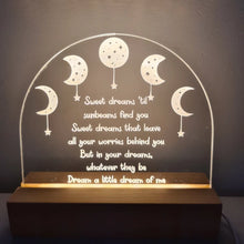 Load image into Gallery viewer, Positivity Bedside Lamp Lights