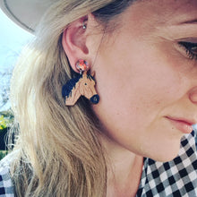 Load image into Gallery viewer, Horse Stud Dangle Earrings