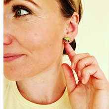 Load image into Gallery viewer, Australian Green Tree Frog Stud Earrings