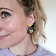 Load image into Gallery viewer, Dachshund Dog Stud Dangle Earrings