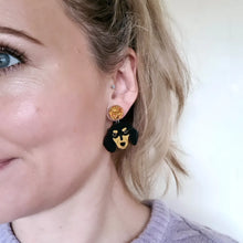 Load image into Gallery viewer, Dachshund Dog Stud Dangle Earrings