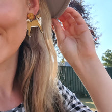 Load image into Gallery viewer, Shiba Inu Dog Stud Dangle Earrings