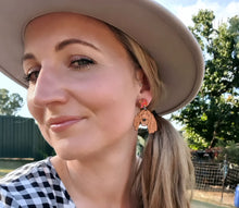 Load image into Gallery viewer, Irish Red Setter Dog Stud Dangle Earrings