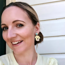 Load image into Gallery viewer, Labrador Dog Stud Dangle Earrings