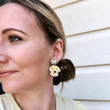Load image into Gallery viewer, Labrador Dog Stud Dangle Earrings