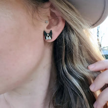 Load image into Gallery viewer, Boston Terrier Dog Stud Earrings