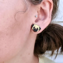 Load image into Gallery viewer, Pug Dog Stud Earrings