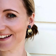 Load image into Gallery viewer, Pug Dog Stud Dangle Earrings