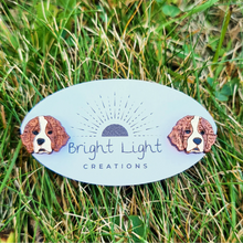 Load image into Gallery viewer, Saint Bernard Dog Stud Earrings