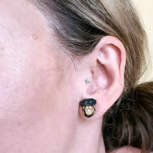 Load image into Gallery viewer, Rottweiler Dog Stud Earrings