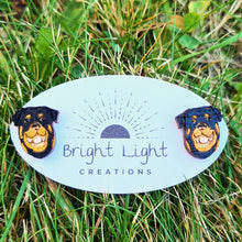 Load image into Gallery viewer, Rottweiler Dog Stud Earrings