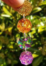 Load image into Gallery viewer, Rainbow Glitter Drop Earrings