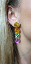 Load image into Gallery viewer, Rainbow Glitter Drop Earrings