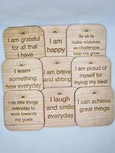 Load image into Gallery viewer, Wooden Kids Affirmation Cards