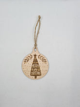 Load image into Gallery viewer, Wooden Engraved Christmas Ornaments