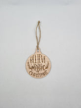 Load image into Gallery viewer, Wooden Engraved Christmas Ornaments