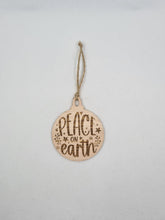 Load image into Gallery viewer, Wooden Engraved Christmas Ornaments