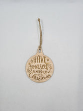 Load image into Gallery viewer, Wooden Engraved Christmas Ornaments