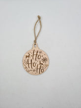 Load image into Gallery viewer, Wooden Engraved Christmas Ornaments