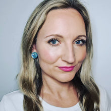 Load image into Gallery viewer, Glitter Retro Maxi Stud Earrings