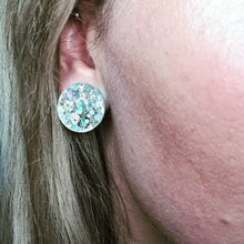 Load image into Gallery viewer, Glitter Retro Maxi Stud Earrings