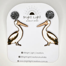 Load image into Gallery viewer, Pelican Stud Dangle Earrings