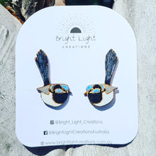 Load image into Gallery viewer, Superb Fairy Wren Stud Earrings