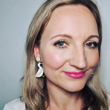 Load image into Gallery viewer, Duck Stud Dangle Earrings