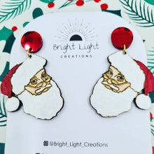 Load image into Gallery viewer, Santa Stud Dangle Earrings