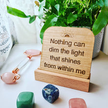 Load image into Gallery viewer, Wooden Affirmation Cards