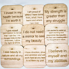 Load image into Gallery viewer, Wooden Affirmation Cards