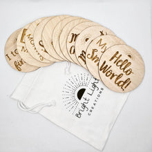 Load image into Gallery viewer, Wooden Baby Milestone Card Set