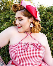 Load image into Gallery viewer, Santa Stud Dangle Earrings