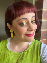 Load image into Gallery viewer, Pineapple Stud Dangle Earrings