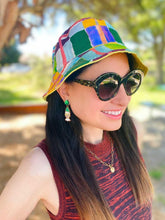 Load image into Gallery viewer, Green Christmas Elf Stud Dangle Earrings