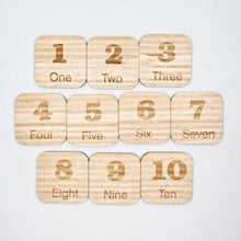 Load image into Gallery viewer, Wooden Kids Counting Stars Cards Pack