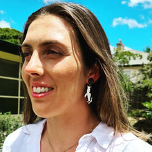 Load image into Gallery viewer, Fairy Penguin Stud Dangle Earrings