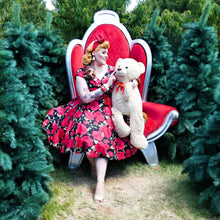 Load image into Gallery viewer, Santa Stud Dangle Earrings