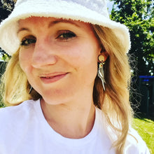 Load image into Gallery viewer, Wild Type Cockatiel Stud Dangle Earrings