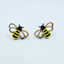 Load image into Gallery viewer, Bee Stud Earrings