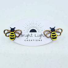 Load image into Gallery viewer, Bee Stud Earrings