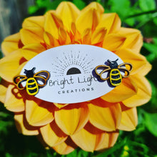 Load image into Gallery viewer, Bee Stud Earrings
