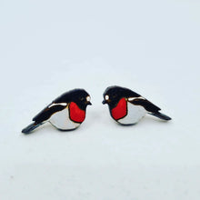 Load image into Gallery viewer, Scarlet Robin Stud Earrings
