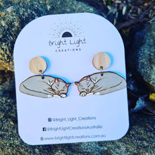 Load image into Gallery viewer, Cat Nap Earrings