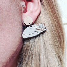 Load image into Gallery viewer, Cat Nap Earrings
