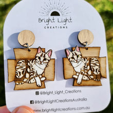 Load image into Gallery viewer, Cat in a Box Earrings