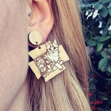 Load image into Gallery viewer, Cat in a Box Earrings
